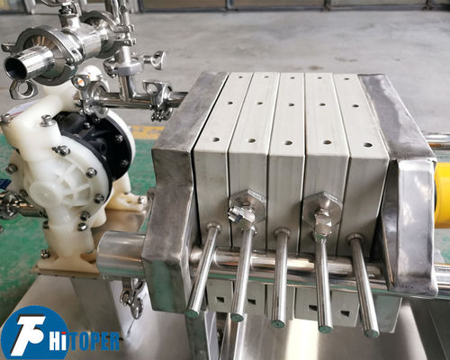 Manual Hydraulic Operation Lab Scale Filter Press Equipment For Solid Liquid Separation