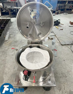 Platform Base Centrifuge Stainless Steel Table Top Separator with 20L Volume Drum and Flip Shell for Pilot Phase Material Processing